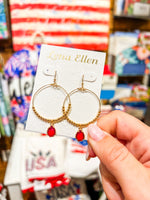 Scarlett Earrings-Red