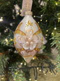 5.5" floral embellished ornament