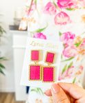 Jocelyn Earrings-Pink