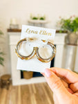 Twisted Mixed Metal Hoops