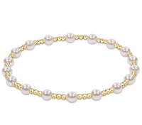 enewton classic sincerity pattern 4mm bead bracelet-pearl