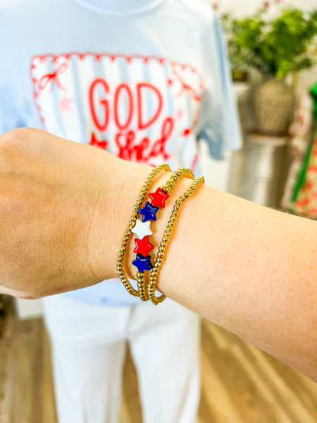 Star Spangled Bracelet Stack