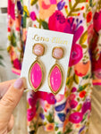 Evie Earrings-Pink