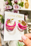 Alex Triple Hoops-Pink