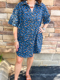 SS Leopard Denim Dress