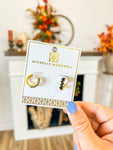 Kay Earrings Black/Gold Michelle Mcdowell