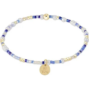 enewton egirl hope unwritten bracelet-is a smurf's butt blue?- be you. small gold disc