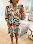 Seafoam Floral Dress