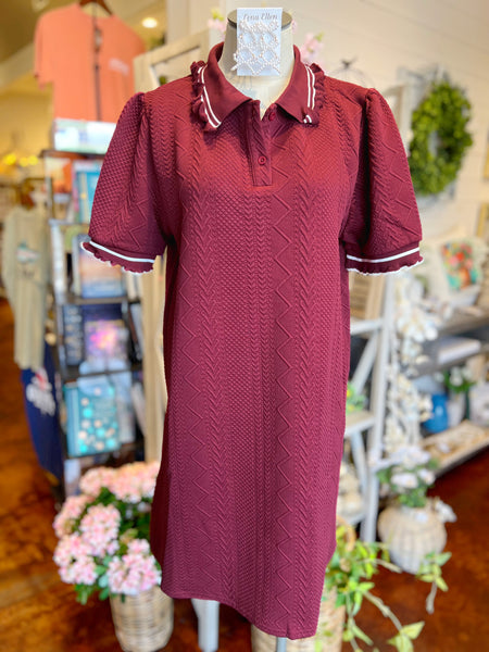 Maroon Dress