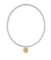 enewton classic sterling mixed metal 2mm bead bracelet-inspire small gold charm