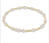 enewton hope unwritten 4mm bead bracelet- pearl