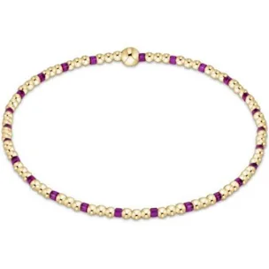 enewton egirl hope sincerity pattern 2mm bead bracelet-fuchsia