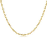 enewton 15" choker classic gold 3mm bead