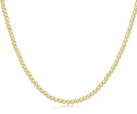 enewton 15" choker classic gold 3mm bead