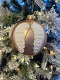 angel wing ball large ornament