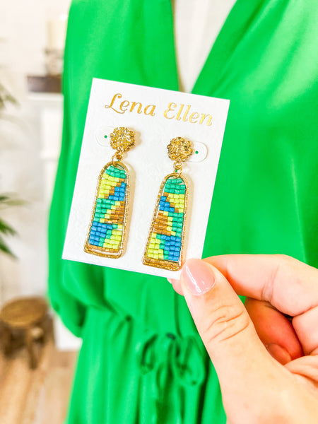 Cozumel Earrings-Blue