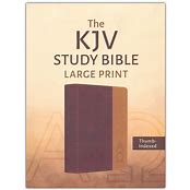 The KJV Study Bible Large Print, Thumb Indexed