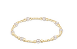 enewton classic purpose pattern 4mm bead bracelet-pearl
