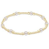 enewton classic purpose pattern 4mm bead bracelet-pearl