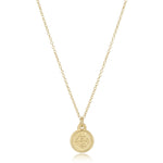 enewton 16" necklace gold- blessing small gold disc