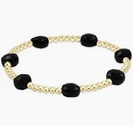 enewton admire gold 3mm bead bracelet-onyx