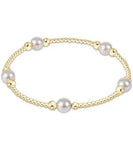 enewton classic purpose pattern 6mm bead bracelet-pearl