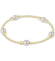 enewton classic purpose pattern 6mm bead bracelet-pearl