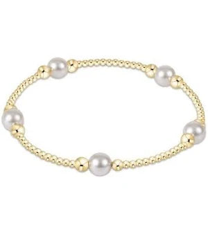 enewton classic purpose pattern 6mm bead bracelet-pearl