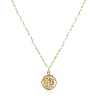 enewton 16" necklace gold-protection gold disc