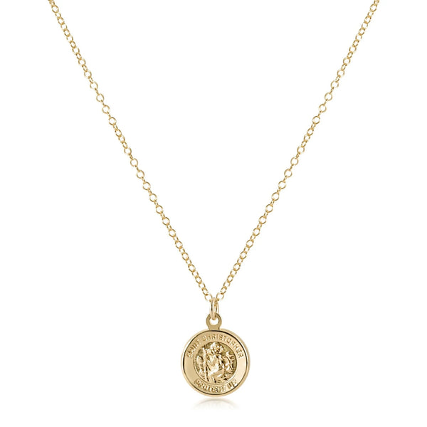 enewton 16" necklace gold-protection gold disc