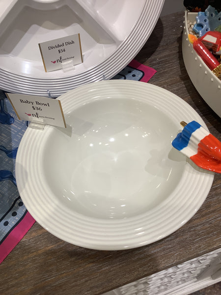 nora fleming D9 baby bowl pinstripes