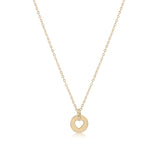 enewton 16" necklace gold-love small gold disc