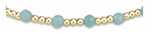 enewton gemstone gold sincerity pattern 3mm bead bracelet-amazonite