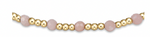 enewton gemstone gold sincerity pattern 3mm bead bracelet-pink opal