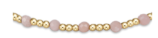 enewton gemstone gold sincerity pattern 3mm bead bracelet-pink opal