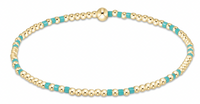 enewton hope joy pattern 2mm bead bracelet-turquoise