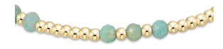 enewton gemstone gold joy pattern 3mm bead bracelet-amazonite