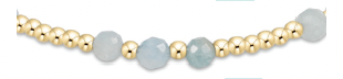 enewton gemstone gold joy pattern 3mm bead bracelet-aquamarine