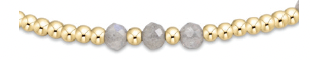 enewton gemstone gold joy pattern 3mm bead bracelet-labradorite