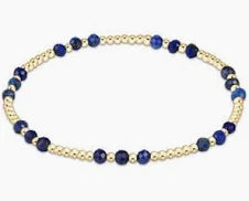 enewton gemstone gold joy pattern 3mm bead bracelet-lapis