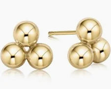 enewton classic cluster stud-6mm gold